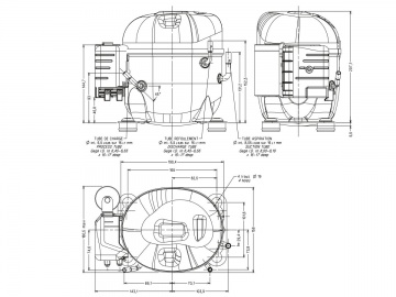 Desen tehnic Tecumseh AE 2413Y-FZ1A